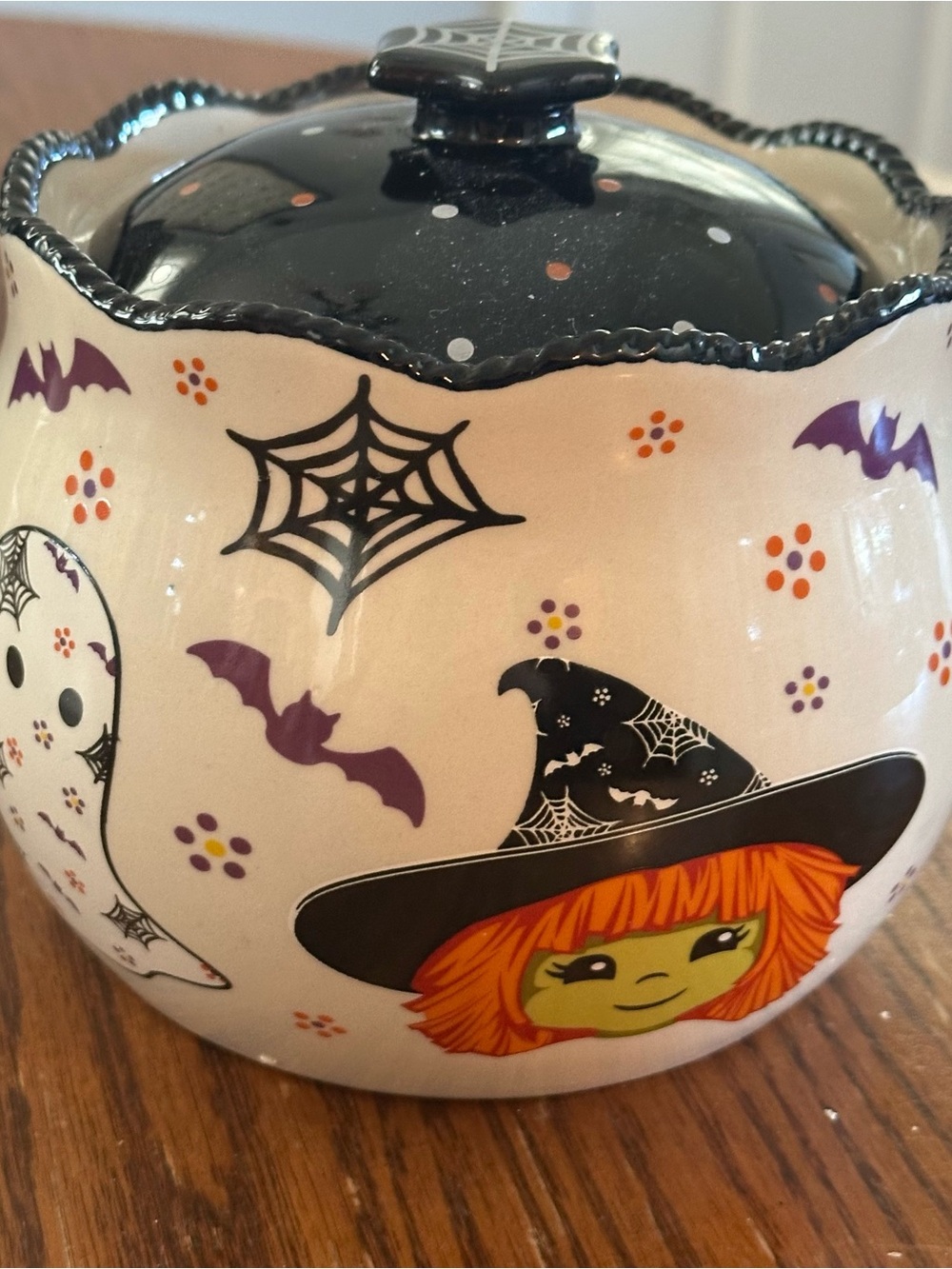 Temptations Boofetti Halloween 1 Quart Canister Or Cookie Jar